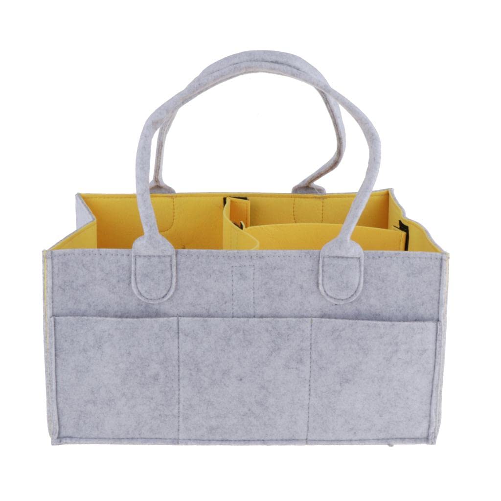 CALANDIS™ Multifunctional Baby Diaper Bag Mummy Bag Handbag Organizer Accessory Yellow | Diapering-image-43