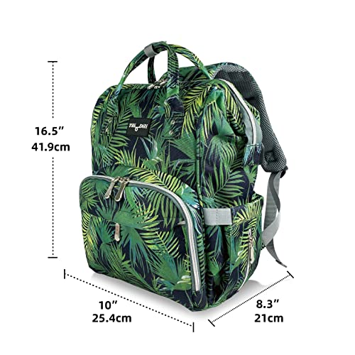 Mr. Peanut's Tili Dili Premium Diaper Backpack with USB Charging Port (Tropical)2