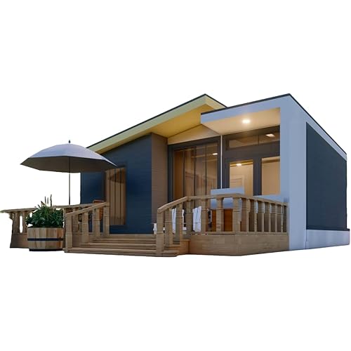 6x5m Tiny Home Plans - 2 Bedrooms, Washroom, Living Room, Mini Kitchen, and Porch Design