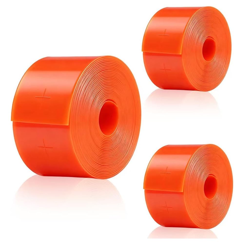 UDSKNV[KSL Perforated Orange Strips(16.4ft), 3 Pcs for Drywall, Cable Holder Electical Wire Marking Wire