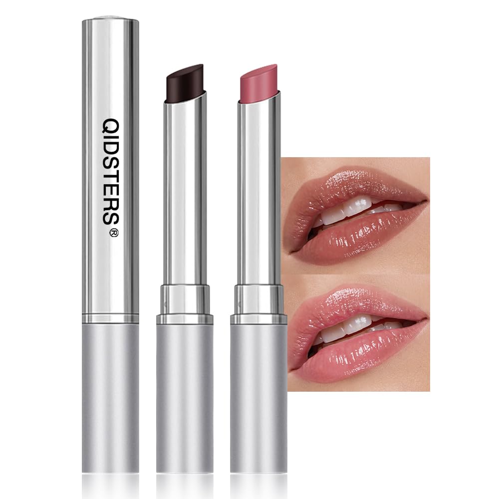 2Pcs Honey Lipstick Tinted Lip Balm, Sheer Hydrating Lip Stain for All Skin, Natural Lightweight Lips Gloss Makeup for Women, Vegan & Cruelty-Free 1 Count (Pack of 1) A-2Pcs-Set04-01+02