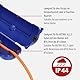 Brennenstuhl Safebox CEE 230V / Schutzbox IP44 für Verlängerungskabel (Schutzkapsel für H07RN-3G2,5 Kabel im Außenbereich, Campingzubehör) blau