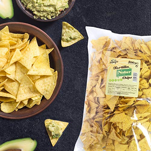 Palapa Tortilla Chips natur| Mexikanischen Küche | Ohne Konservierungsstoffe | Hervorragender Geschmack | Vegan | Glutenfrei, 450001, 1x 800 g Cover