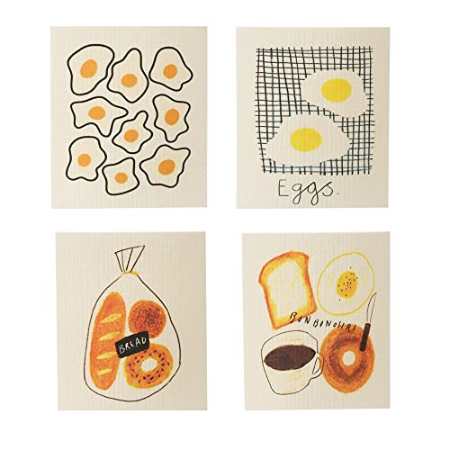 Reusable Nonstick Oil Cleaning Rags Papaya Paper Towels Dishwasher Safe For Kitchen Bar Mops Rugs #TOP9