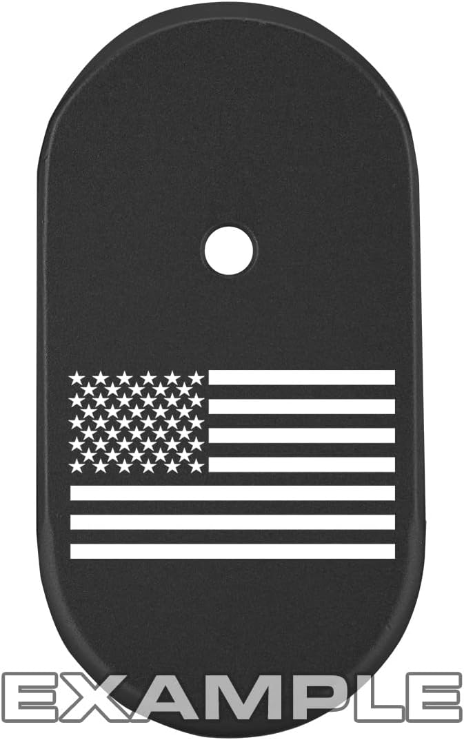 NDZ Performance Magazine Base Plate Finger Extension for Smith & Wesson CSX 9mm 10 Round – Laser Engraved Anodized Aluminum, Made in USA