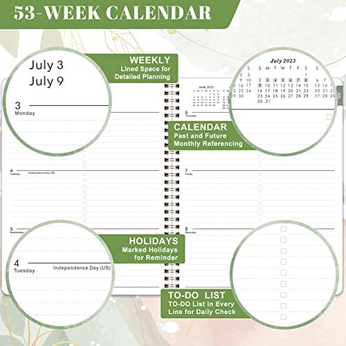 Planner 2023-2024 - July 2023 - June 2024, Academic Planner 2023-2024, 8" X 10" Weekly And Monthly Planner 2023-2024, Twin-Wire Binding - Schedule Your Daily Work Well #TOP3