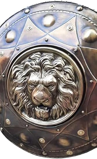 Medieval Armor Shield 22" Lion Face Shield Round Spartan