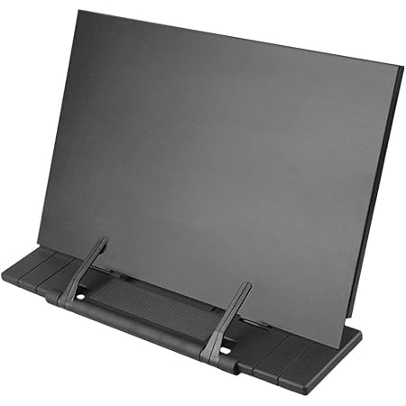 Hanghs Desktop Document Book Holder Laptop/iPad/Cookbook/Music/Document Stand Holder Reading Stand with 7 Adjustable Positions (Black)