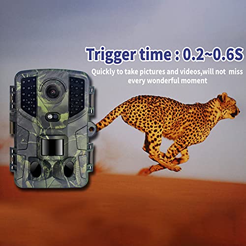 icefox Wildkamera 20MP 1080P Full HD Wildkamera mit Bewegungsmelder Nachtsicht IP66 Wasserdichter für die Überwachung von Wildtieren
