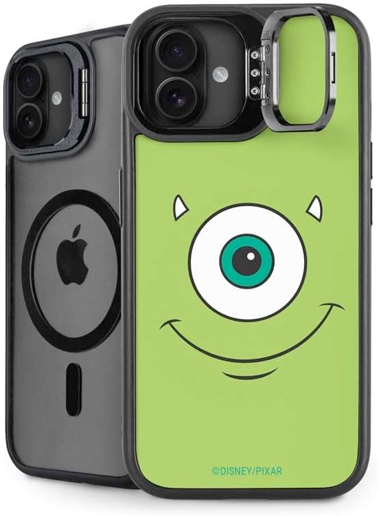 Skinit Kickstand Phone Case Compatible with iPhone 16 - Officially Licensed Disney Monsters Inc. Scream Canister Design