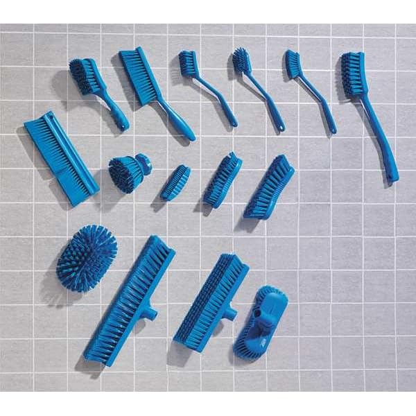 Image of 2 25 /64 in W Dish Brush, Medium, 8 in L Handle, 3 1 /8 in L Brush, Red, Plastic, 10 1 /2 in L Overall - 1 Each