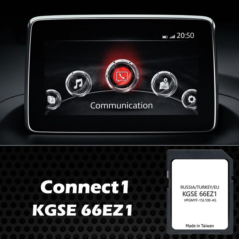 Tarjeta SD Navegación GPS Europa-Turquía-Rusia 2024 (KGSE66EZ1) - (Base de datos de mapas Q2.2022) Compatible con Mazda Connect