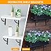 10 Pack Decorative Shelf Brackets,L Bracket for Shelves,7.4Inch Wall Mounted L Shape Shelf Bracket,Heavy Duty Shelf Brackets Metal Corner Brace Right Angle Bracket Shelf Support with Screws,Black