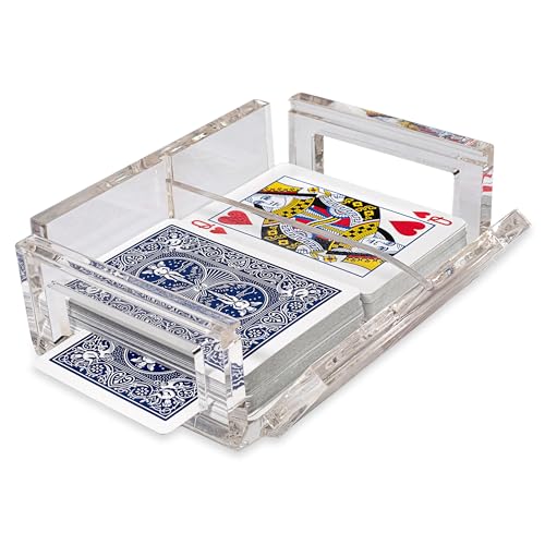 Set Canasta con Bandeja y 2 Barajas en Caja Acrílica miniatura 3