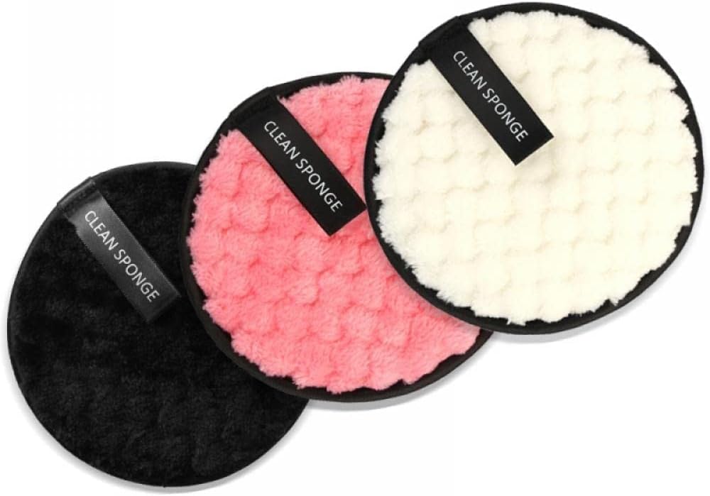 pack of 2 Reusable Makeup Remover Cleansing Pads | Easily Removes Stubborn Face & Eye Makeup | Multifunctional, Safe for Oily, Dry or Sensitive skin