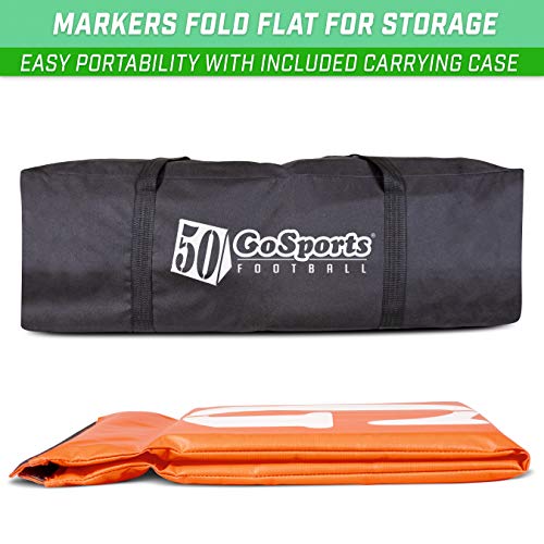 GoSports Football Field Yard Line Markers Set of 11 High Visibility