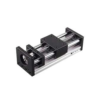 Linear Slide Guide Rail, GGP Rail Motion Slide Table SFU1605 Ball Screw Sliding Table Linear Motion Guide Rail Stroke Effective Stroke50-600mm150mm