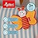 SIGIKID 41181 Greifling Schmetterling Red Stars Mädchen und Jungen Babyspielzeug empfohlen ab Geburt orange