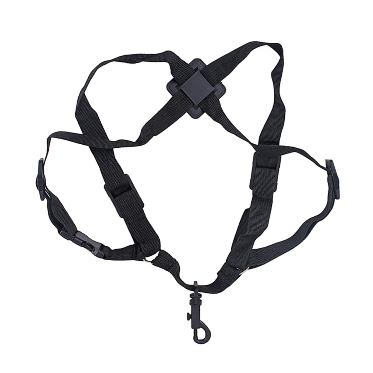 Generic Adjustable Saxophone Harness Shoulder Strap Soft Lightweight Design for Alto Tenor Soprano Saxophones Durable Comfortable for All Ages Black