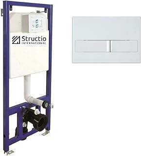 Vorwandelement Unterputz WC Unterputzspülkasten Spülkästen ECO Vorwandspülkasten Montageelement Hängewand Element+Drückerplatte (Drückerplatte 9)