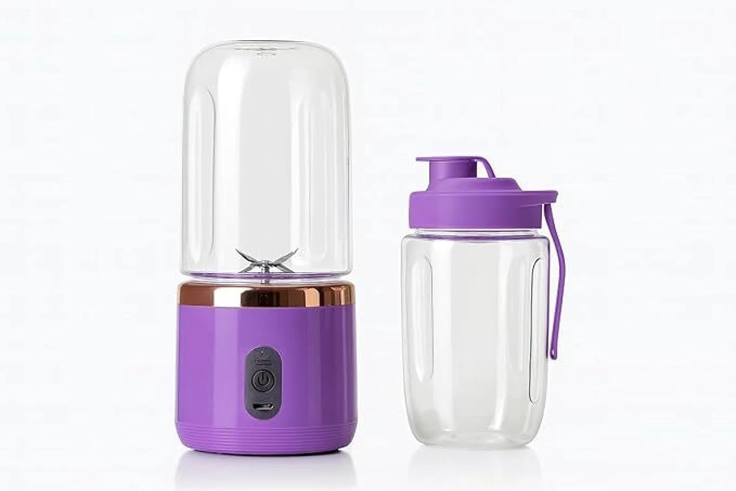 Portable USB Rechargeable Juicer Blender for Smoothies & Shakes, Personal Mini Blender Bottle with Powerful 6 Stainless Steel Blades, Travel Electric Fruit Mixer Cup, Leakproof-picture-18