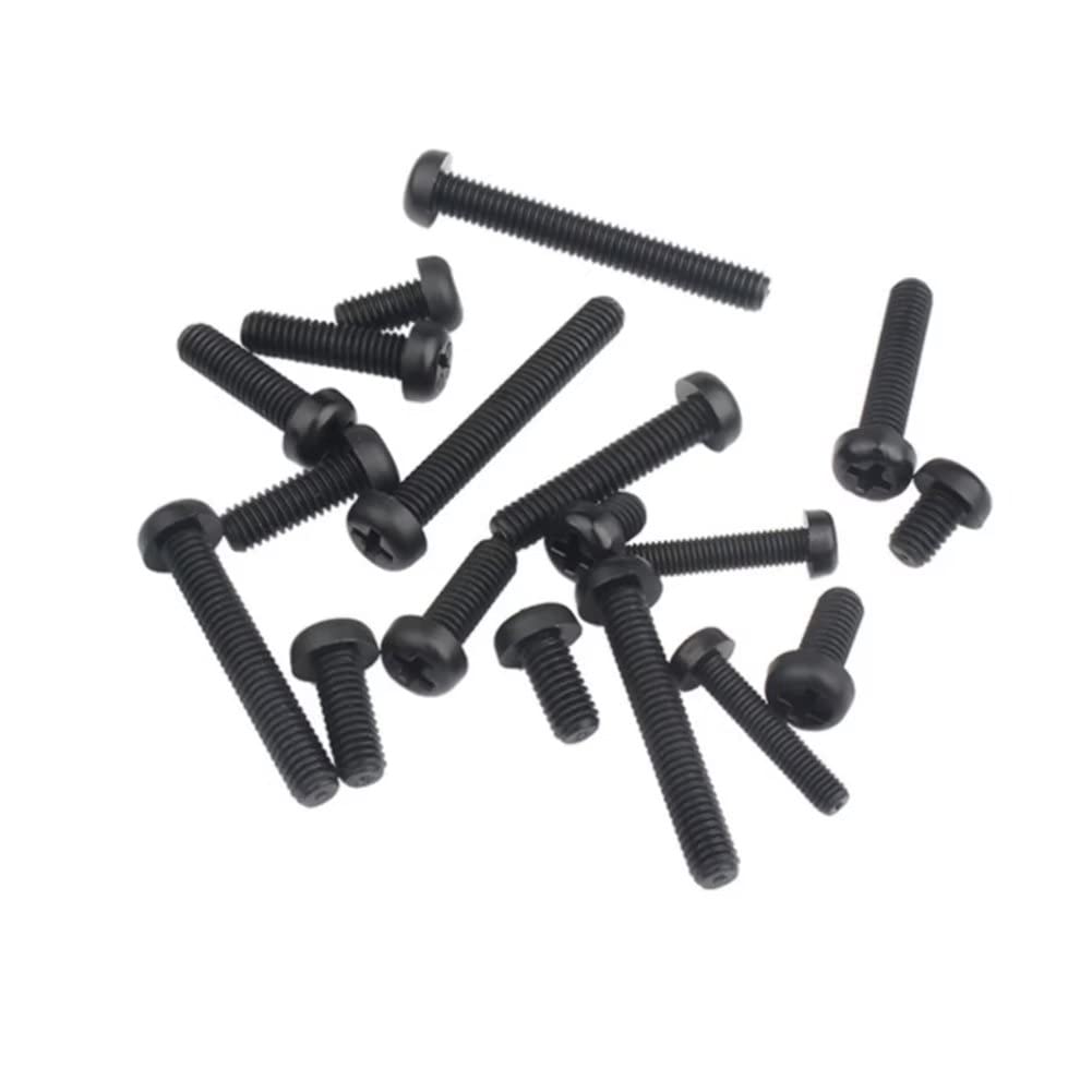 100 Viti In Nylon Nero M3x10mm - Testa Tonda Phillips, Isolate E Resistenti - Foto 6