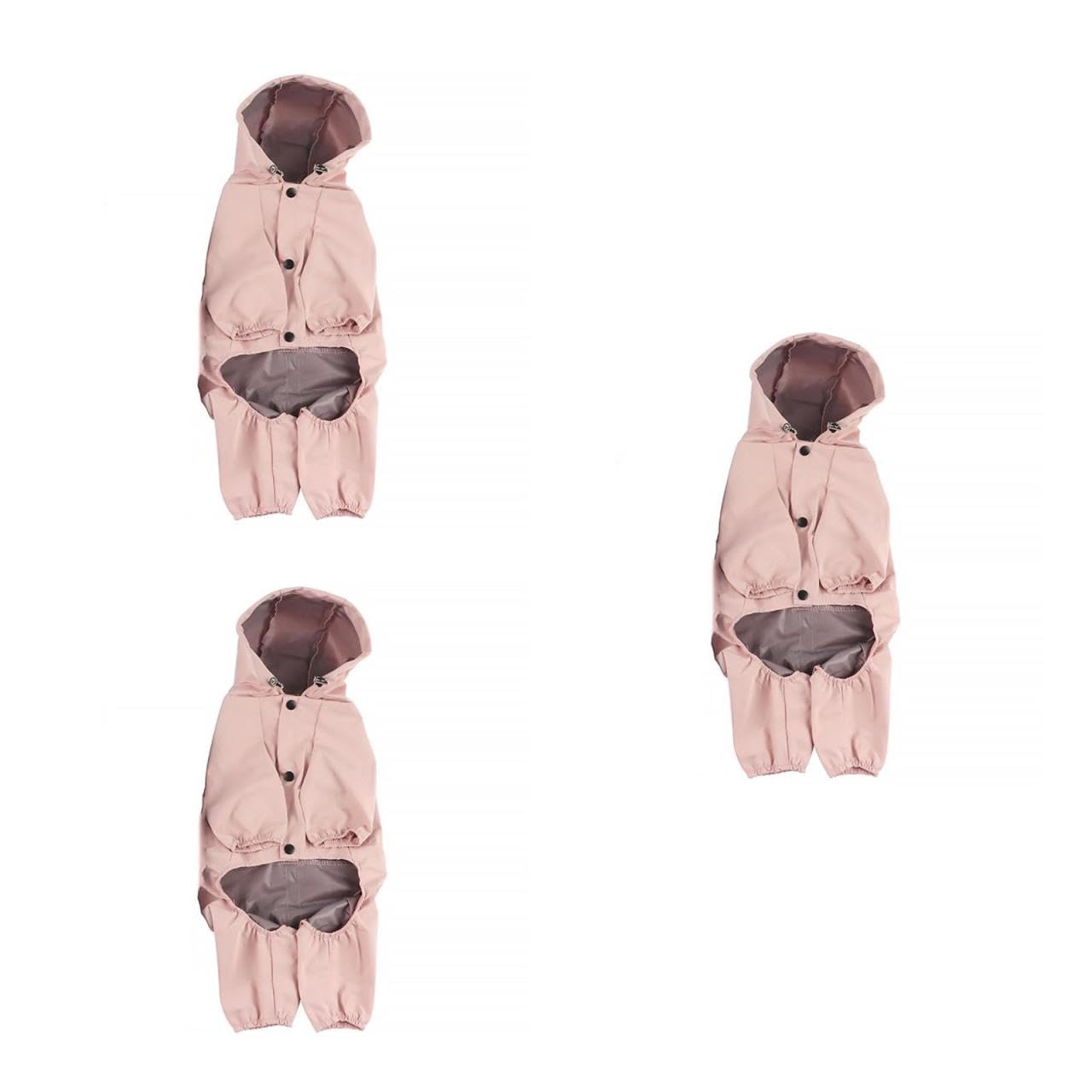 BESPORTBLE 3pezzi Cappotto Antipioggia Per Cani Riflettente e Regolabile Abbigliamento Per Animali Domestici Protezione Superiore Giorni Piovosi e Pet Costume e Stile Unico Taglia