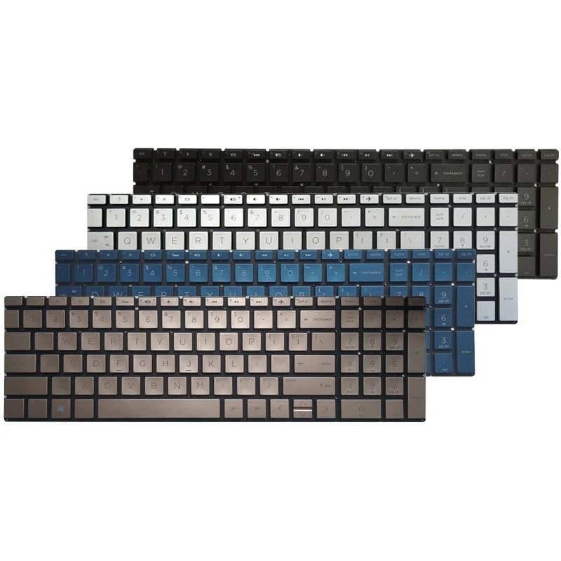 Clavier HP Pavilion 15-CS 15-DA en version espagnole SP avec rétroéclairage vert original - 2