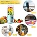 Portable Mini Blender, Personal Blender USB Rechargeable for Smoothies and Shakes with 2 Tritan BPA-Free Blender Cups, Small Smoothie Maker Protein Juice Blender Mixer (Blue)