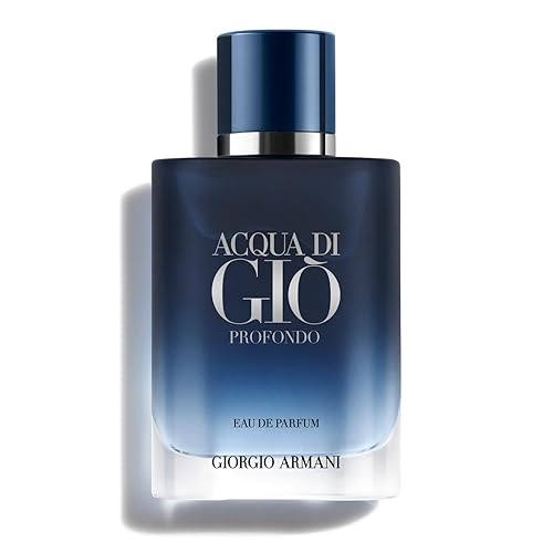 Armani Beauty Acqua di Giò Profondo Eau de Parfum - Colonia para hombre, fragancia fresca y aromática, notas de mandarina, lavanda y cedro