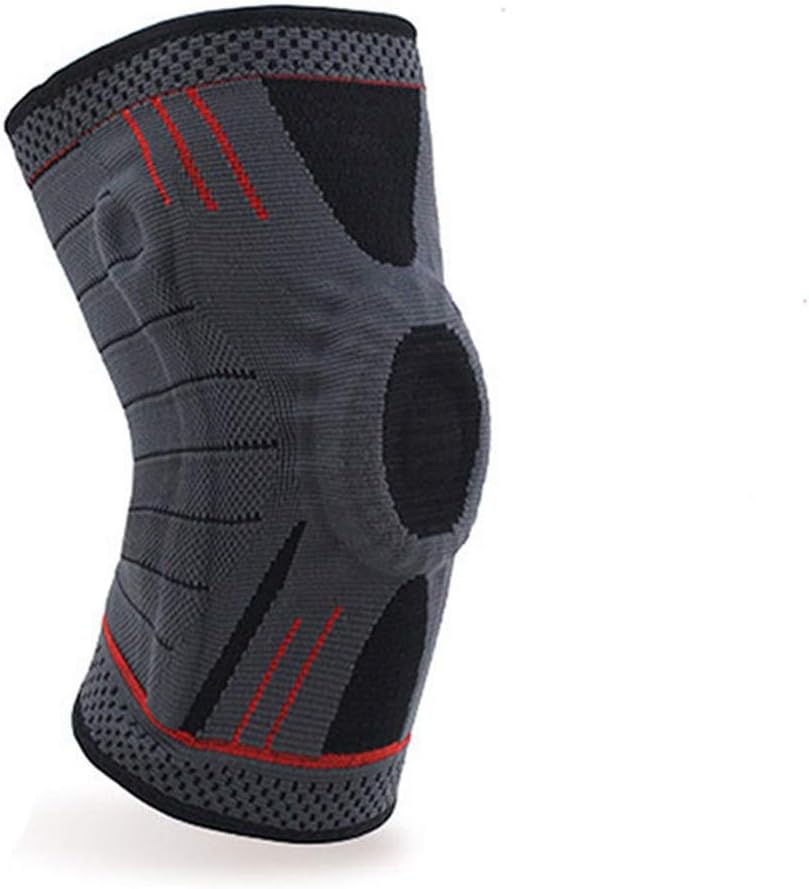 1 Pair Silicone Knee Brace Support Fitness Basketball for Arthritis Gym Volleyball Tennis Sports Warm Pads Protection