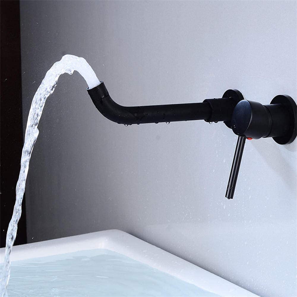 Grifos de baño Grifos para lavabo para baño Grifo monomando para lavabo de latón Grifo para lavabo de baño Grifo para lavabo frío y caliente Grifo monomando montado en la pared (color: blanco) Star of