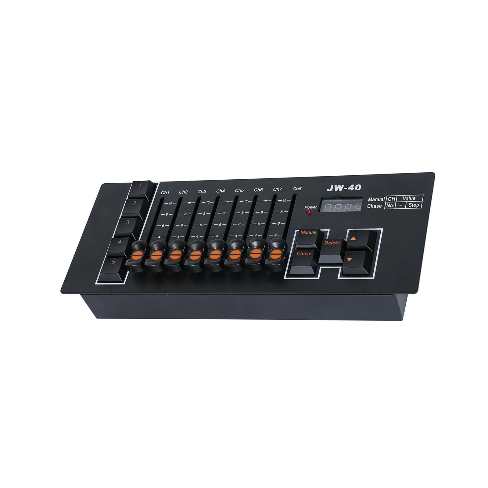 D-MX Controller 40 CH D-MX 512 DJ Controller con batteria integrata, D-MX mixer per illuminazione palcoscenico, DJ, Moving Heads, bar, discoteche, Live Shows, feste