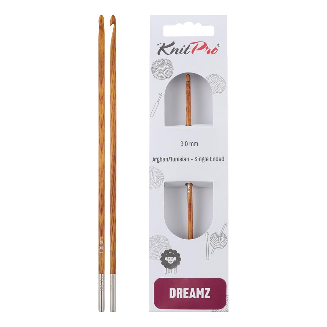KnitPro Dreamz Afghan/Tunisian Crochet Hook | Size 3.00mm