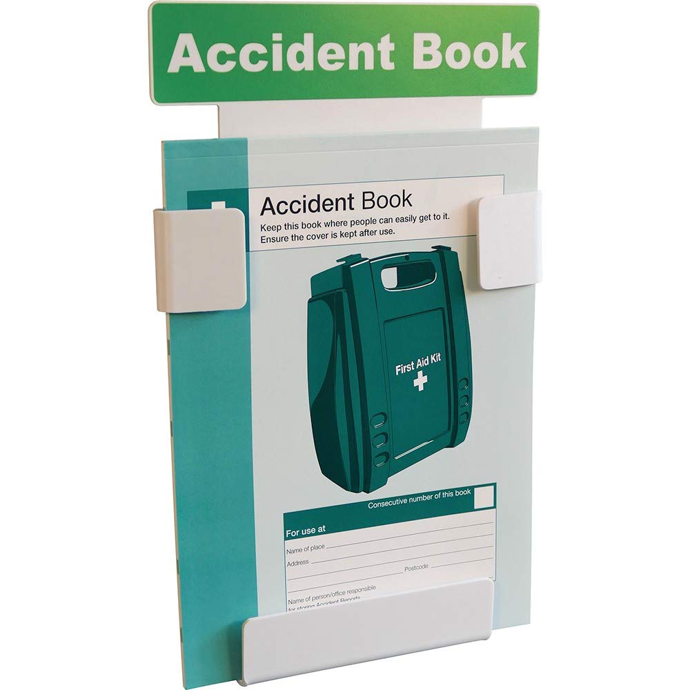 Safety First AidGroup Accident Reporting Station - A4 Book and Holder