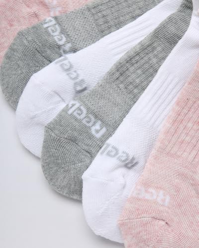 Image of Reebok Womens No Show Socks Moisture Wicking Cushion Low Cut Socks 12 Pack