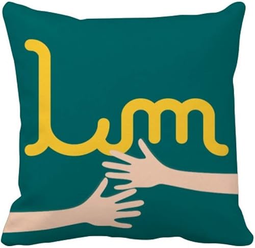 OFFbb-USA Símbolo de moneda Malta Lira MTL Hug Throw Pillow Funda cuadrada