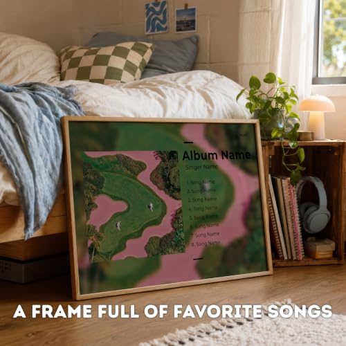 Image of Fardes Custom Album Cover Posters, Landscape Music Wall Art, Custom Song Lyric Wall Decor, Personalized Gift for Girlfriend, Boyfriend