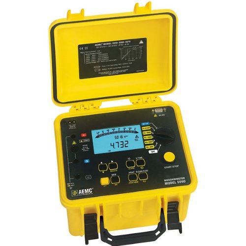 AEMC5060 Industrial Digital Megohmmeter w/RS-232, 5000 V