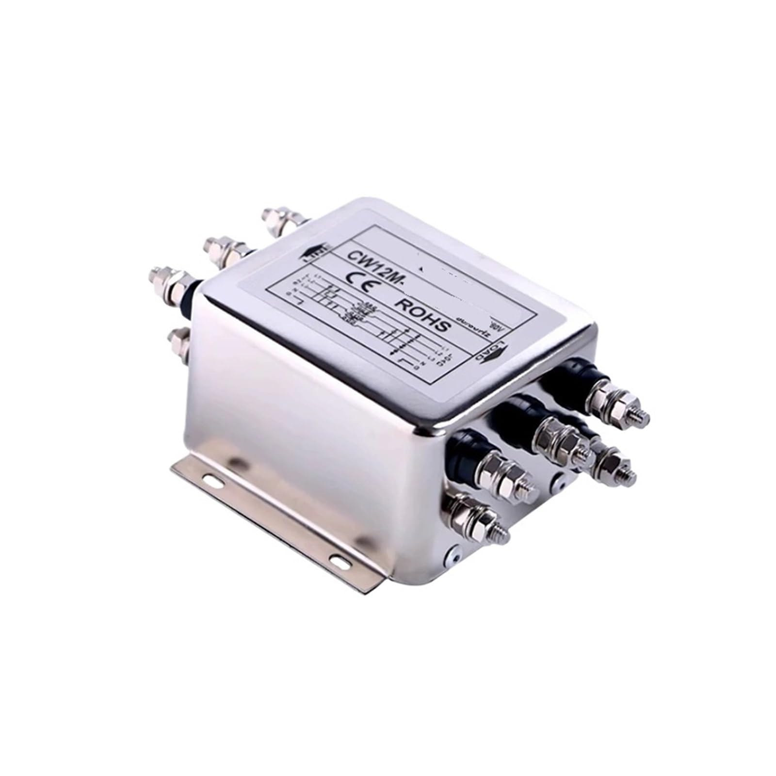 Filtre d'alimentation CW12M-60A-S triphasé 380V pour réseau électrique
