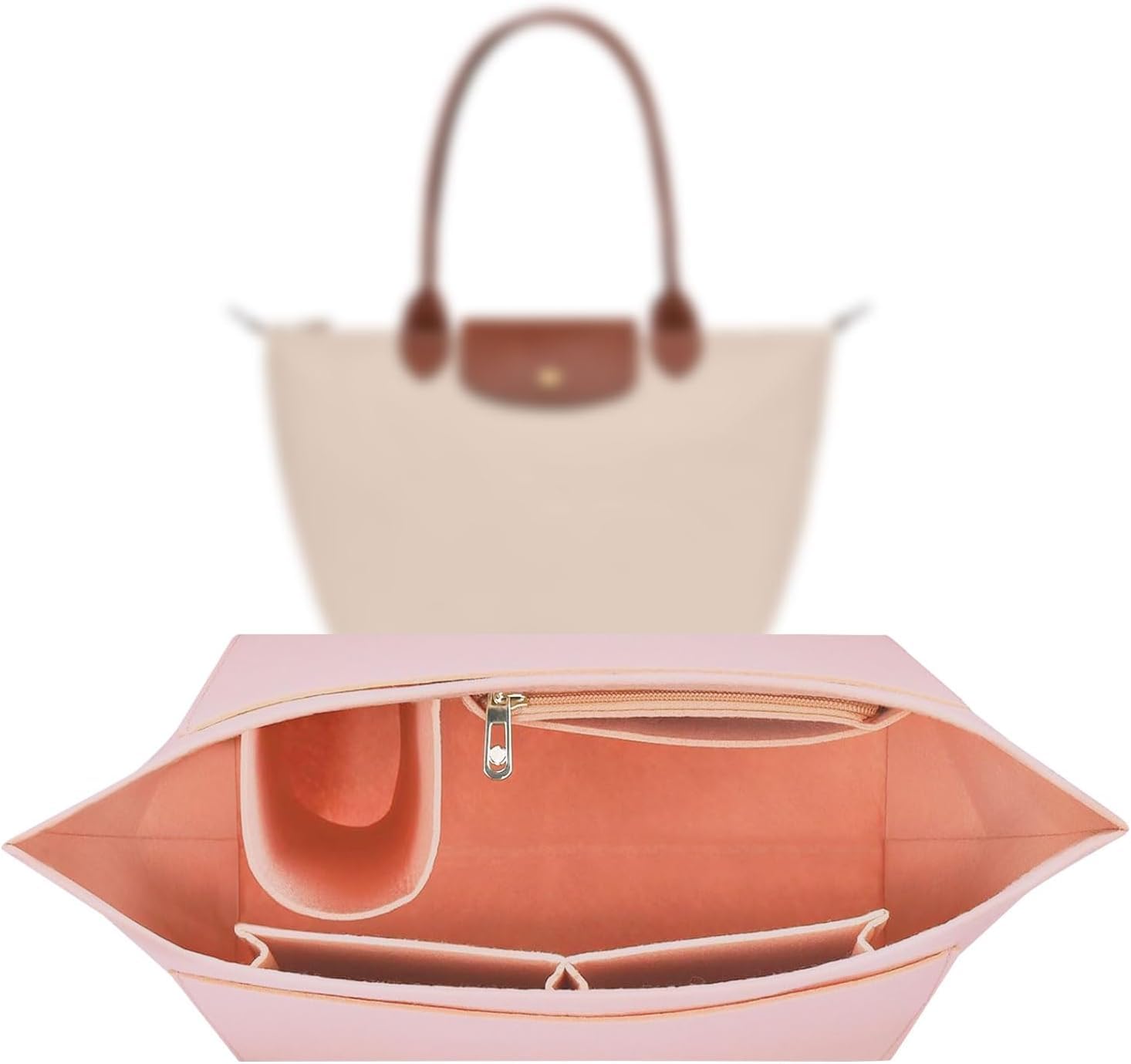 Sunshine smile Pliage Organizer Mini,Organizer für Longchamp Tasche Mini