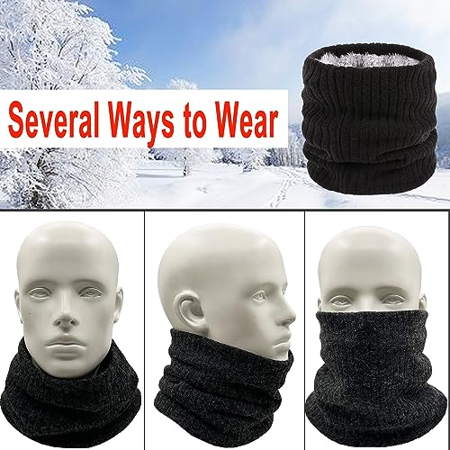 lifwimner Aquecedor De Pescoço De Lã De Inverno, Máscara De Esqui Masculina, Aquecedor De Rosto, Pol