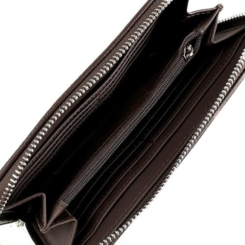 of Scotland Harris Tweed Wallet Large Zip Purse for Women Made in Scotland (Blue/Turquoise)2