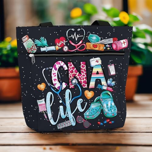 Bolso tote grande impermeable para mujer miniatura 3