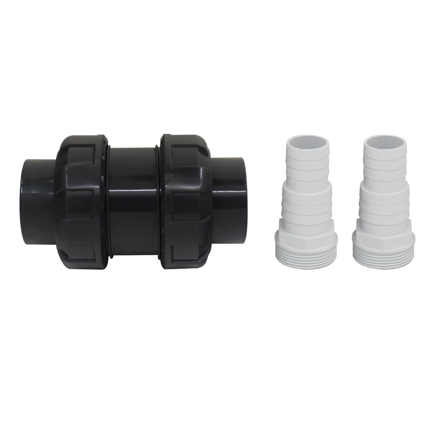 Valvola di non ritorno per piscina plastica con raccordo bocchetta tubo flessibile per irrigazione giardino agricoltura valvola di ritegno acqua pvc antiriflusso a sfera (32 38mm)