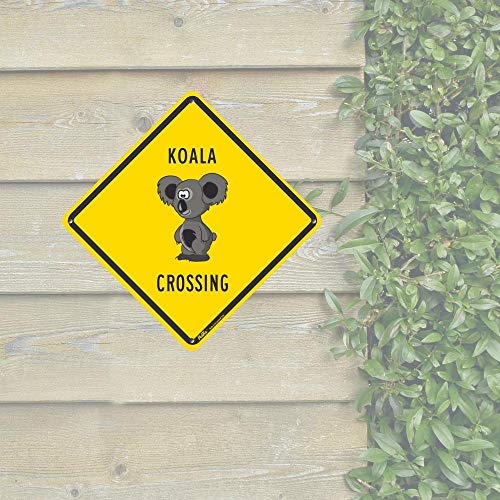 Panneau aluminium Koala Bear Crossing plaque antirouille resistant intemperies