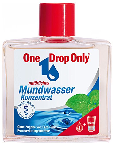 One Drop Only® Mundwasser Konzentrat antibakteriell, natürlich und ohne Fluorid, 1 x 50 ml/für die tägliche Anwendung, schützt vor Zahnfleischentzündungen bekämpft Mundgeruch (1 x 50 ml)