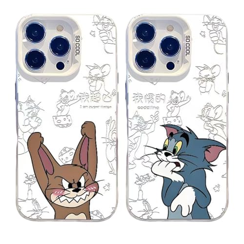 LYLIDIA トムとジェリー iPhone13mini 用 ケース トムとジェリー iPhone13mini TPU スマホケース 軽量 防塵 着脱簡単 傷つけ防止 全面保護 汚れにくい