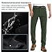 Men's Outdoor Windproof Waterproof Hiking Mountain Ski Pants, Soft Shell Fleece Lined Trousers#NK-801,Army Green,US S 32