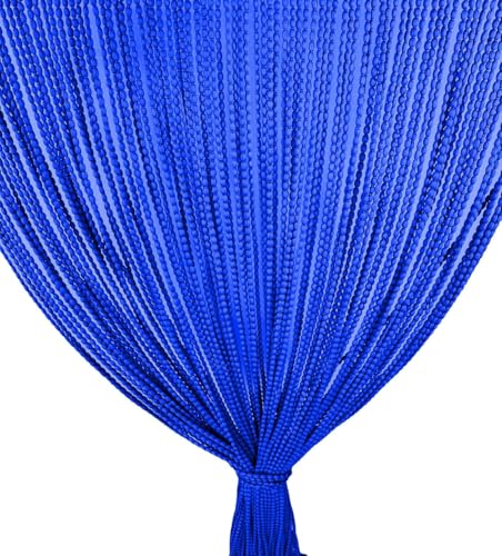 tex family Mariel Rideau de Porte à Fils en Polyester Doux, Barre PVC, Silencieux, Recoupable -...